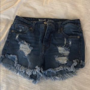 High Rise Jean Shorts